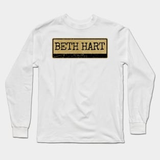 Aliska text black retro - Beth Hart Long Sleeve T-Shirt